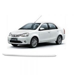 Chrome Trunk Garnish Compatible with Etios - silver